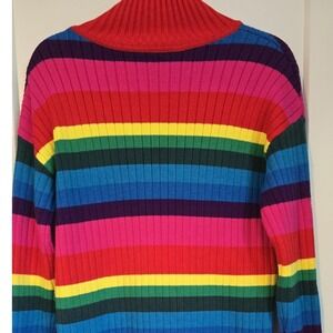 Rainbow Knit Swester Dress - Pride‎ - Med